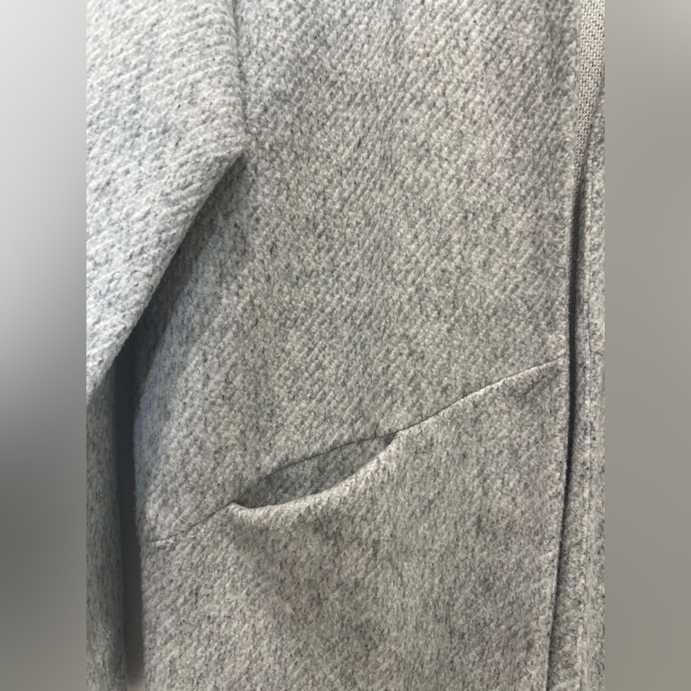 Express Light Gray Open Front Sweater Jacket/Cardigan Coat - Picture 3 of 5